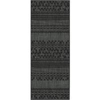 KOBEREC TKANÝ NA PLOCHO Brüssel 1, 80/200cm, šedá - šedá/černá, Moderní, textil (80/200cm) - Modern Living