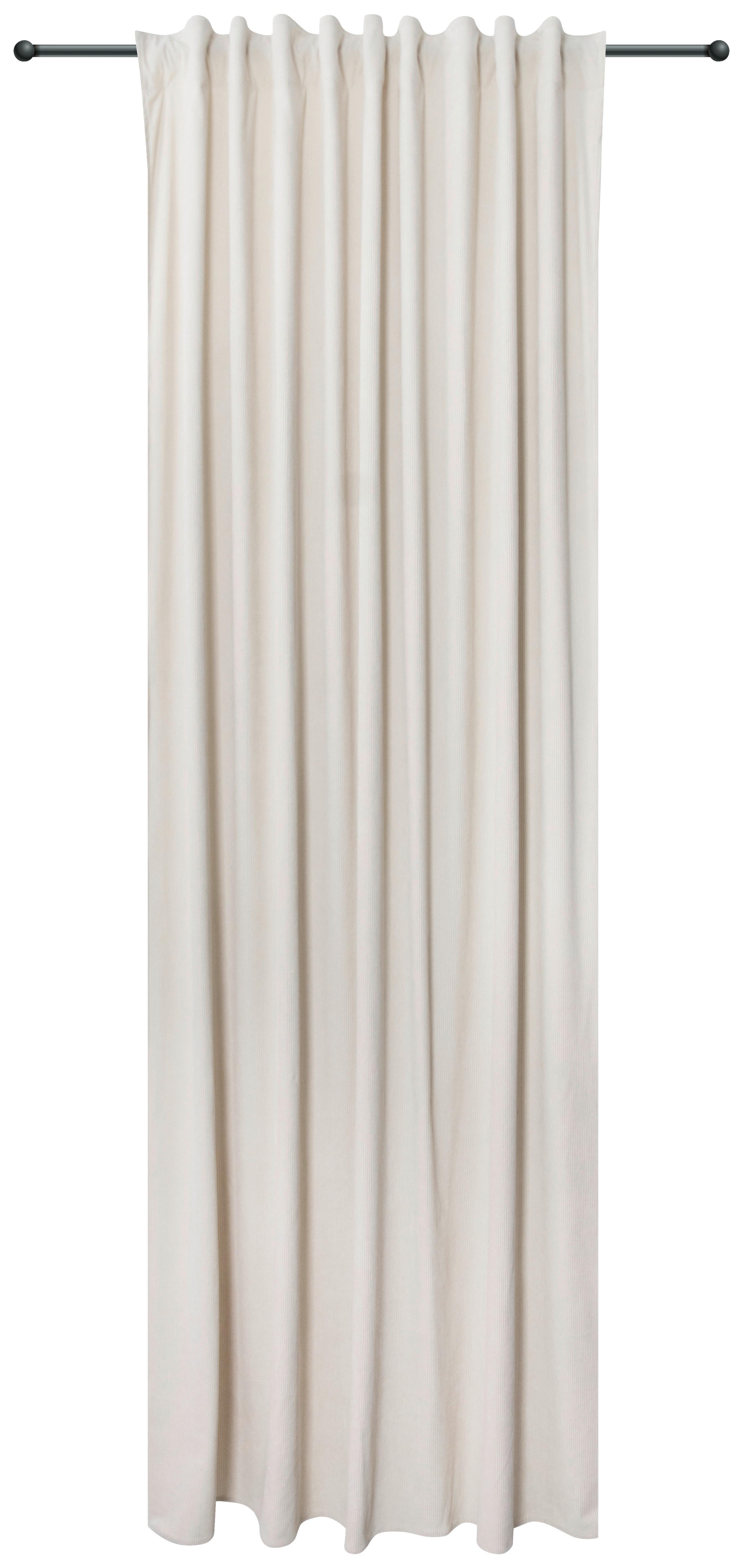 Fertigvorhang mit Band Maren 140x245 cm Beige - Beige, ROMANTIK / LANDHAUS, Textil (140/245cm) - James Wood
