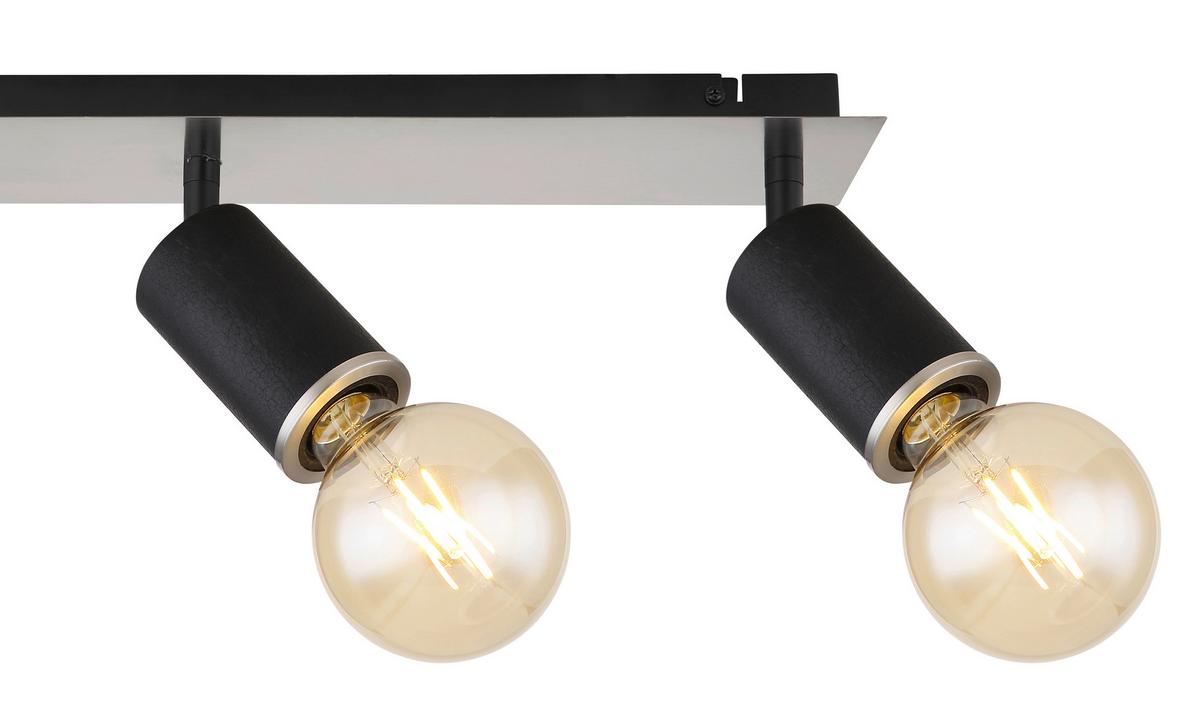 Strahler 54032-4b 4-flammig Verstellbar L: 80 Cm - Schwarz, Basics, Holz/Metall (80/10/18cm) - Globo