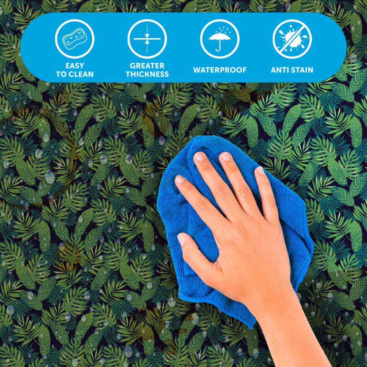 Klebefolie Blätter Waldgrün Wilderness 45x200 cm - Waldgrün, Basics (45/200cm)