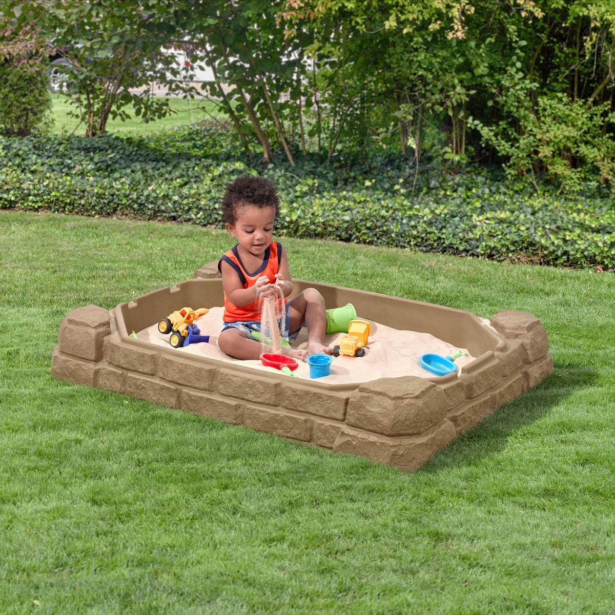 Sandkasten 7220kr - Braun, KONVENTIONELL, Kunststoff (111,8/39,4/81,2cm) - Ambia Garden