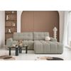 Ecksofa Lulu Grau S: 268x184cm - Schwarz/Grau, Design, Textil (268/184cm) - MID.YOU