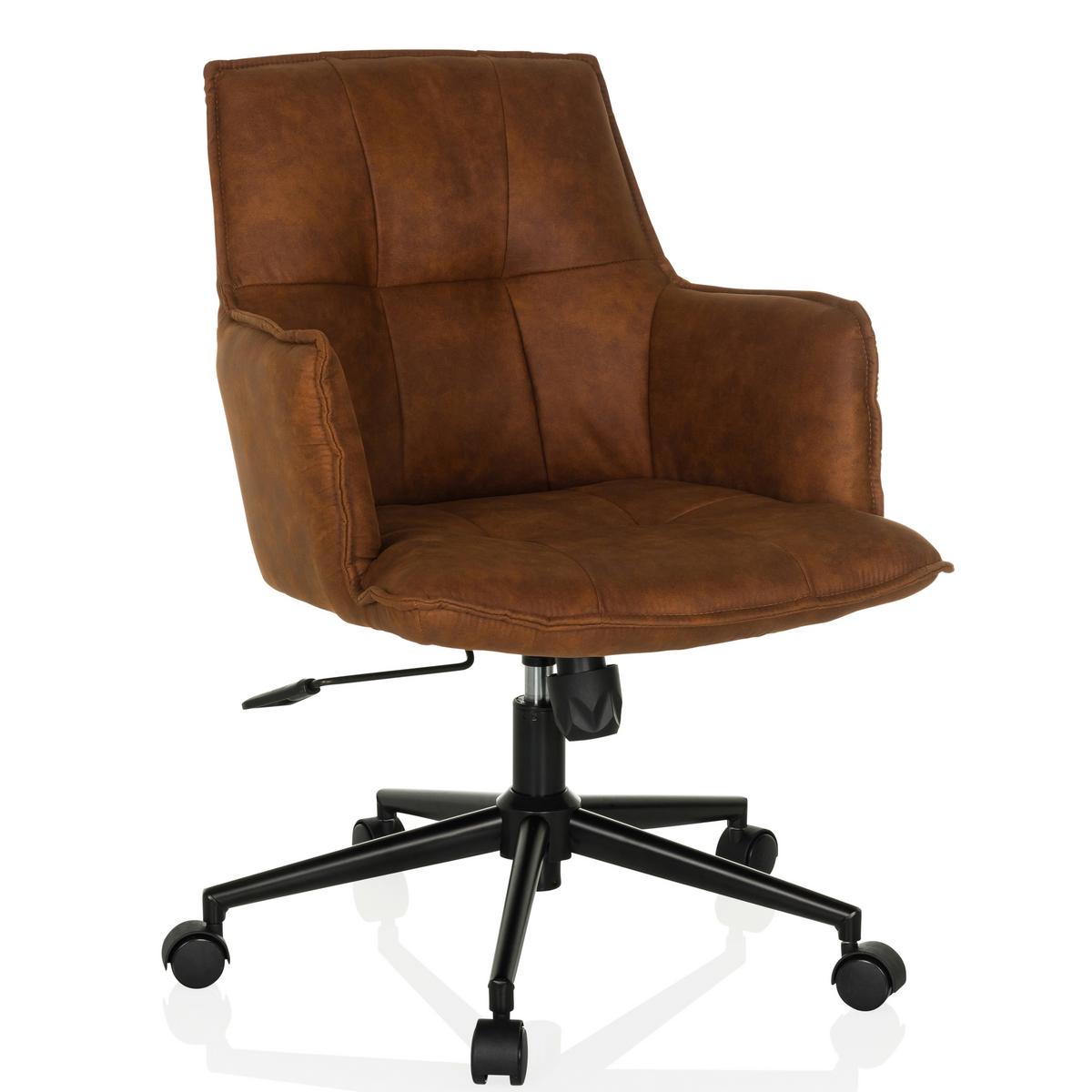 DREHSTUHL Braun B: 54 cm - Schwarz/Braun, MODERN, Kunststoff/Textil (54/85/70cm) - MID.YOU