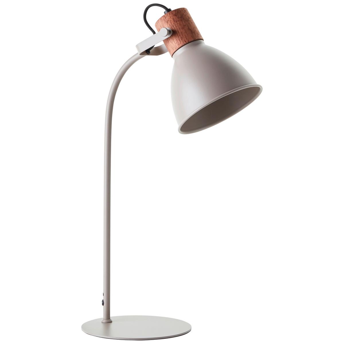 Tischleuchte 94555/20 Erena - Taupe, Basics, Holz/Metall (18/52/28,5cm) - Brilliant