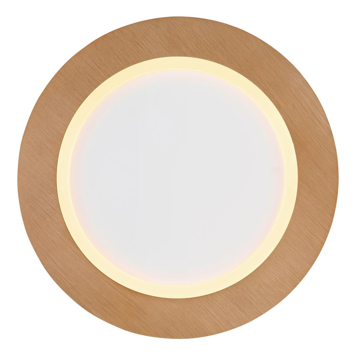 LED-Deckenleuchte 41767-30r - Opal/Weiß, Basics, Kunststoff/Metall (40/5cm) - Globo