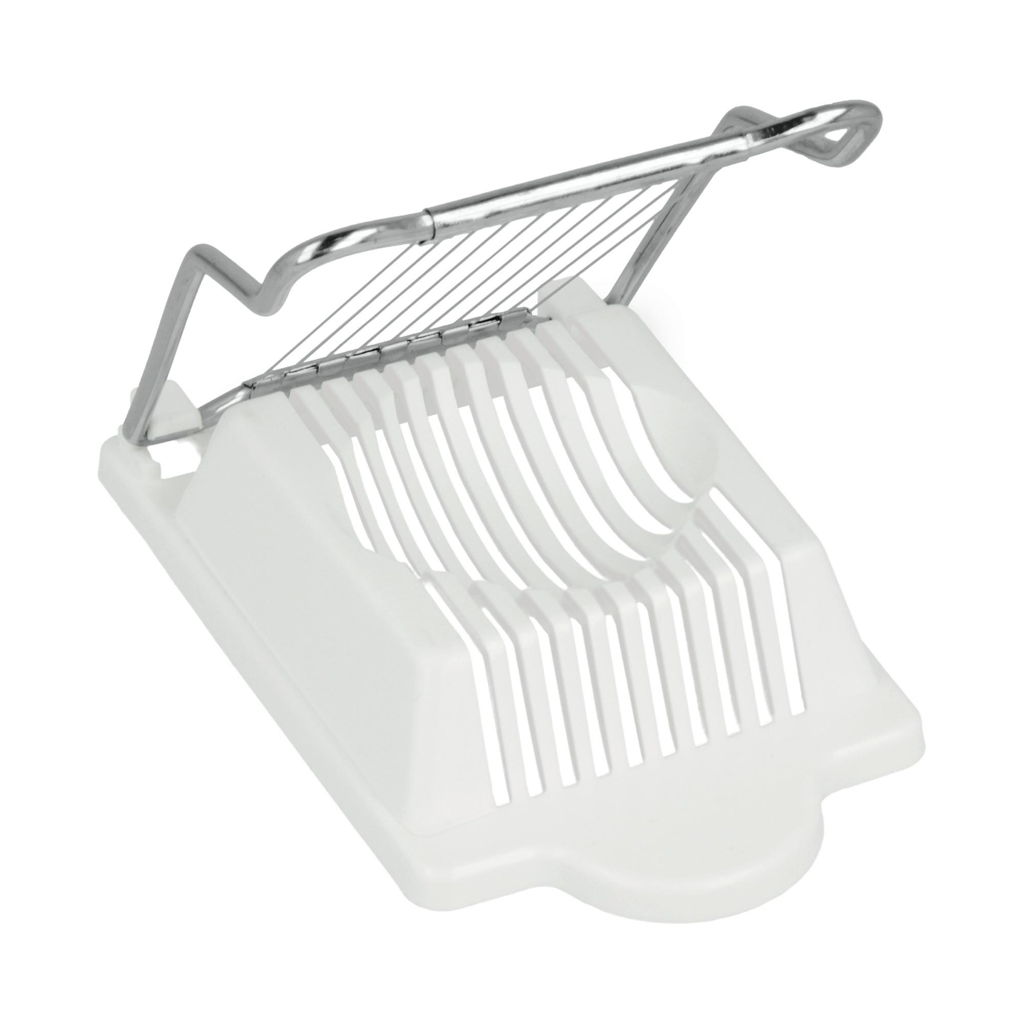 Eierschneider Marbert BxHxT: ca. 9,5x16x2,8 cm - Edelstahlfarben/Weiß, Basics, Kunststoff/Metall (9,5/16/2,8cm) - Metaltex