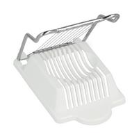 Eierschneider Marbert BxHxT: ca. 9,5x16x2,8 cm - Edelstahlfarben/Weiß, Basics, Kunststoff/Metall (9,5/16/2,8cm) - Metaltex