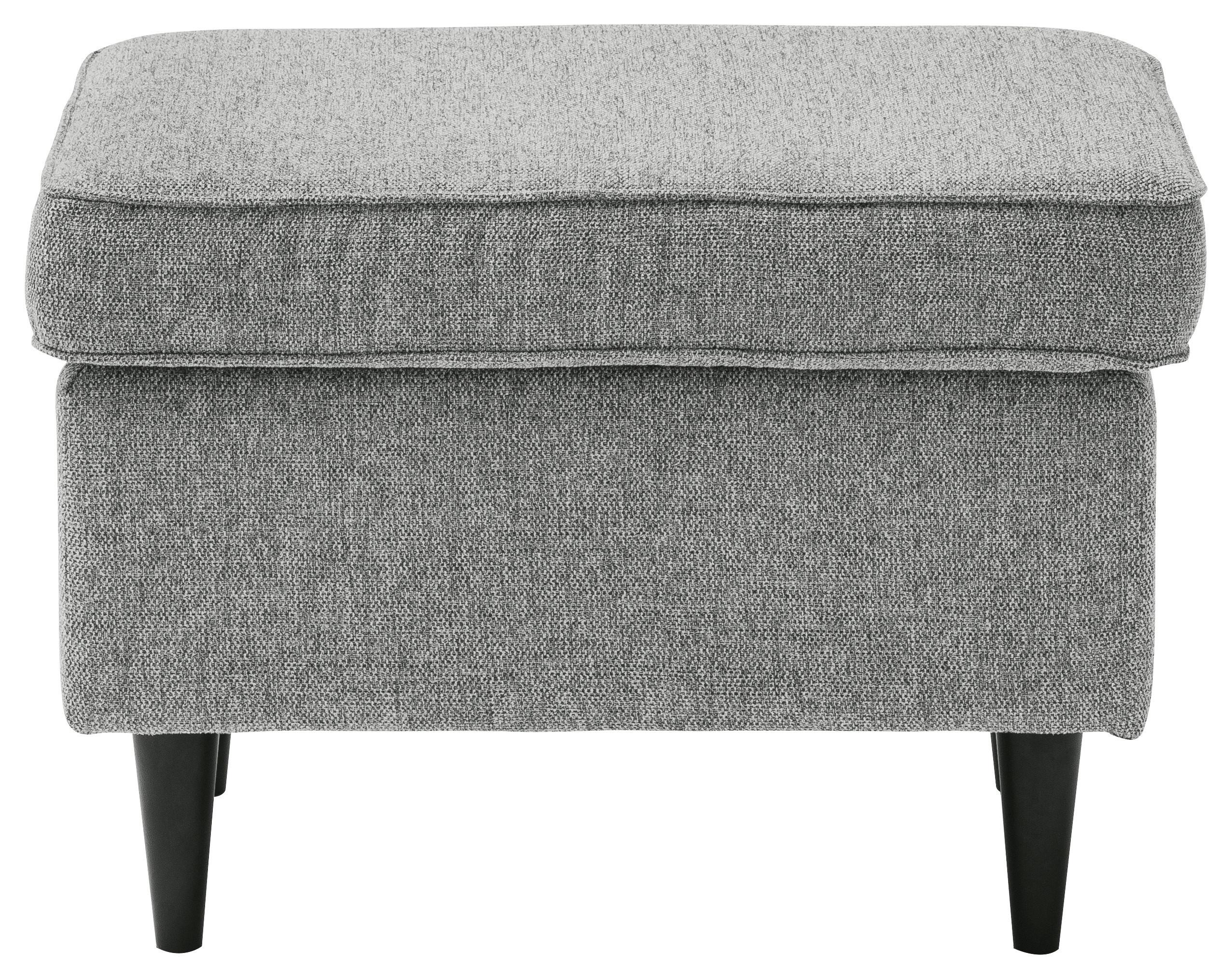 Hocker Oskar - Schwarz/Grau, Basics, Holzwerkstoff/Textil (63/43/42cm) - MID.YOU