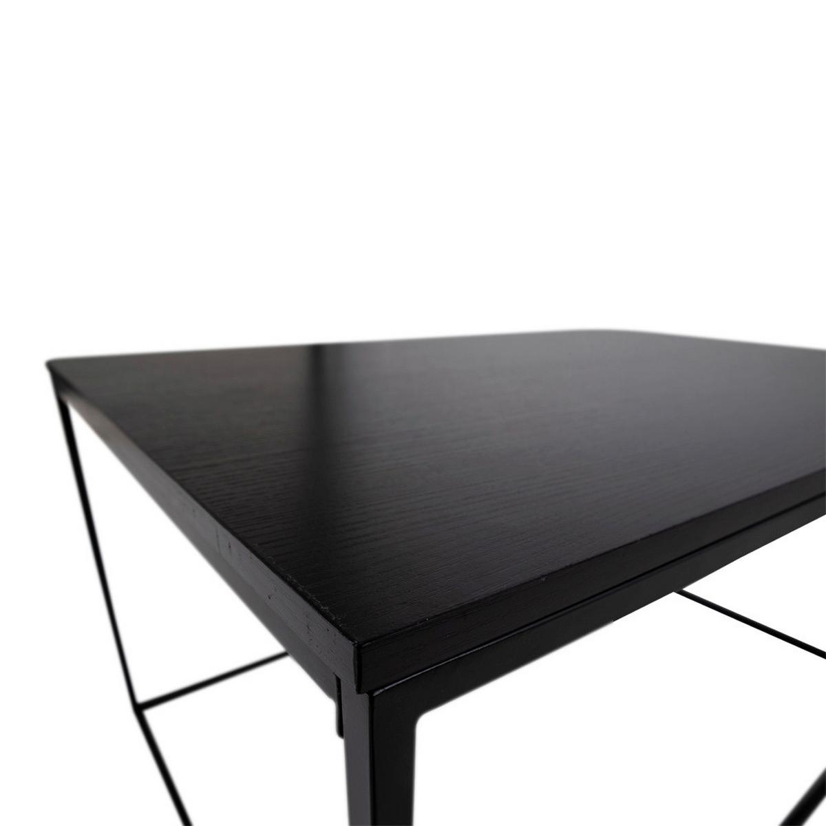 Vita Coffe Table Vita Schwarz L: 90cm - Schwarz, Design, Holzwerkstoff/Metall (90/60/45cm) - MID.YOU