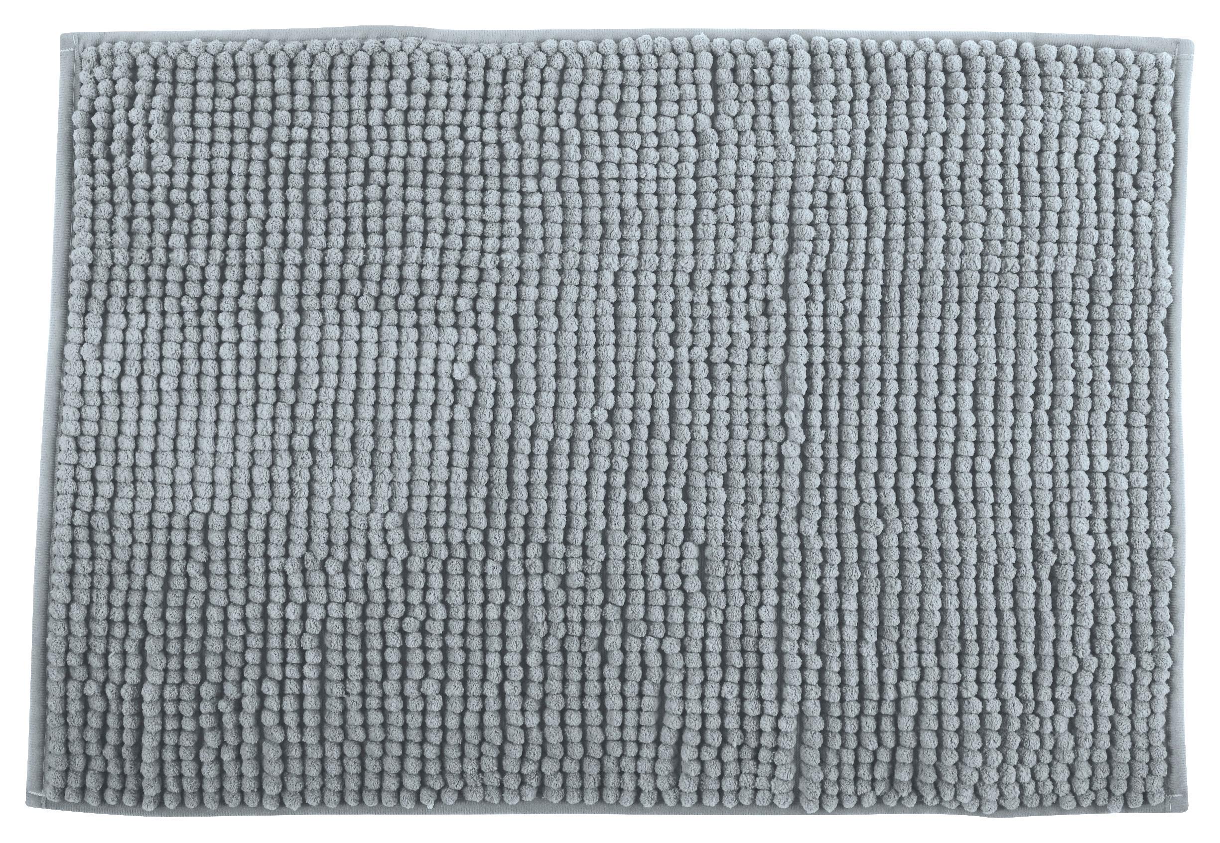 Badteppich Grau 50/80 cm - Grau, KONVENTIONELL (50/80cm) - Spirella