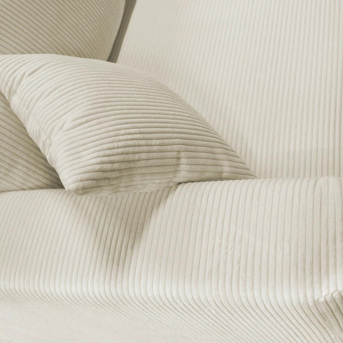 Schlafsofa Ralf Beige B: 232 cm - Beige/Silberfarben, Design, Textil (232/88/105cm) - MID.YOU