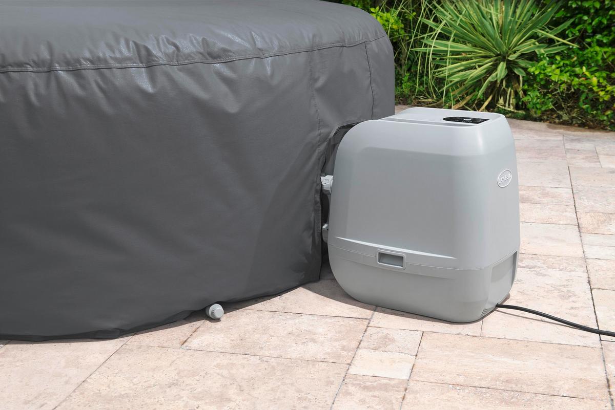 Whirlpoolabdeckung Sebastian - Dunkelgrau, KONVENTIONELL, Kunststoff (216/80cm) - Bestway