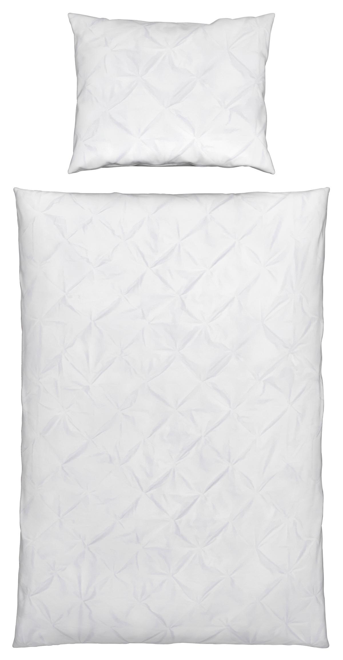 Povlečení Kate, 140/200cm, bílá - bílá, Lifestyle, textil (140/200cm) - Modern Living