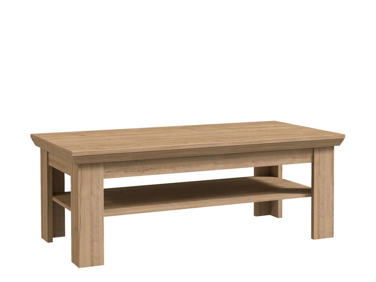 KONFERENČNÝ STOLÍK CANNES - farba duba, Romantik / Landhaus, kov/kompozitné drevo (120/45/60cm)