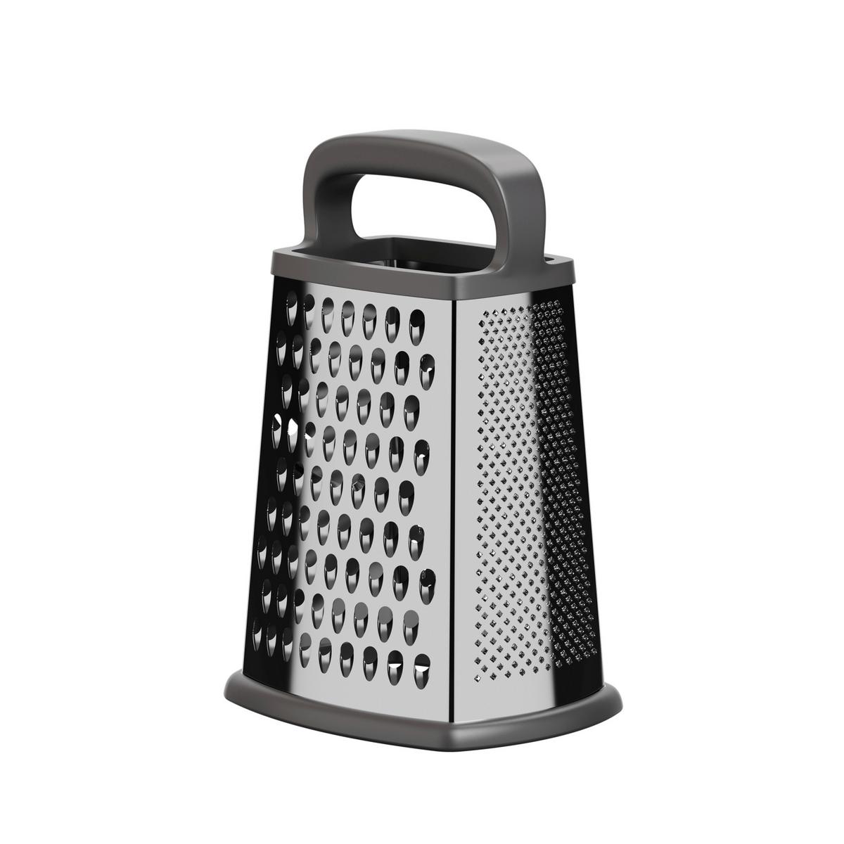 Reibe Grau B: 13,95 cm - Grau, Basics, Metall (22.9/13.95/11.4cm)