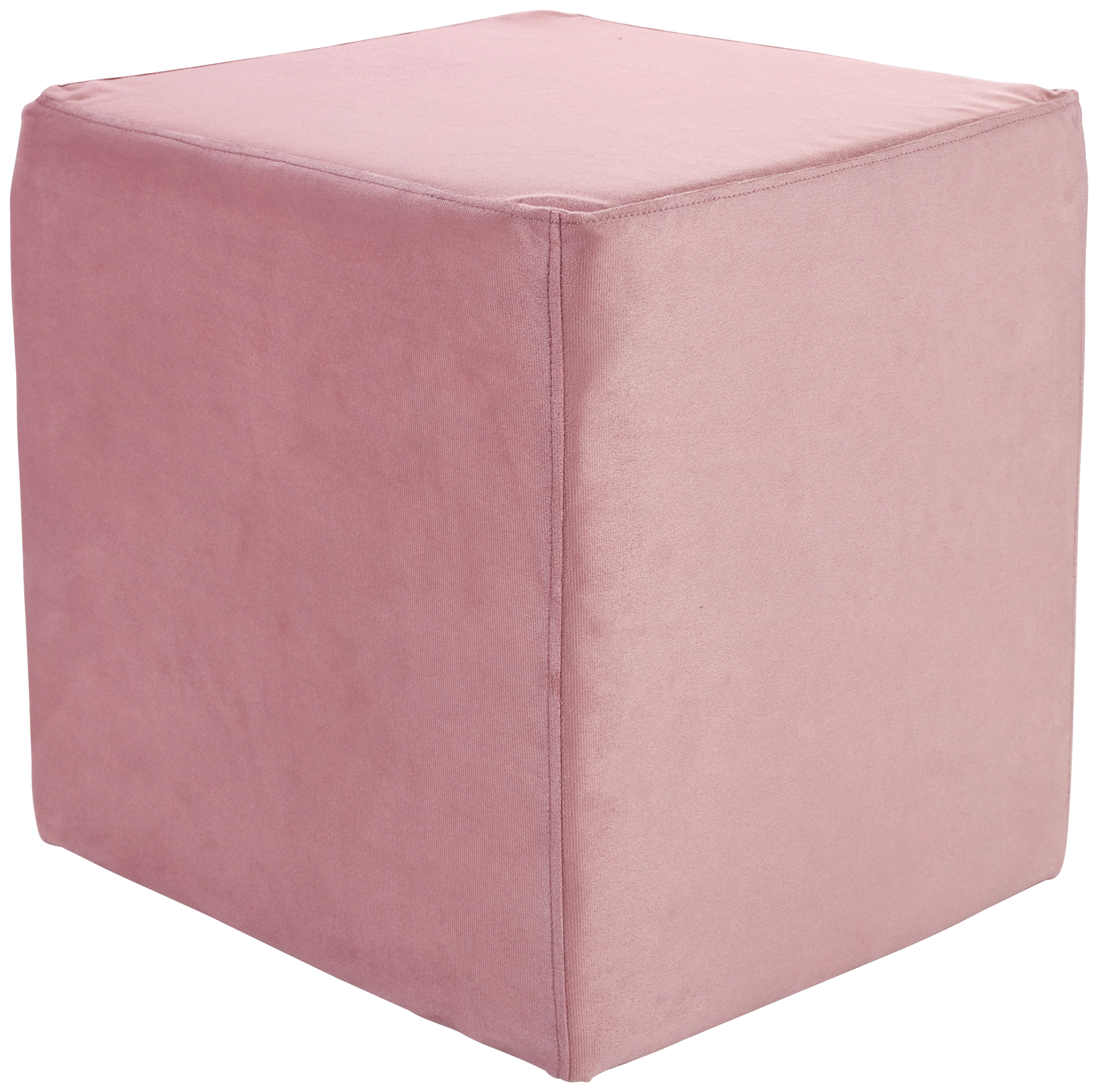 Ülőke Betty - rózsaszín, Basics, textil (45/45/45cm)