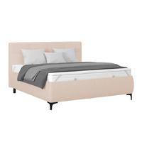 Polsterbett Zeni 160 - Beige/Schwarz, KONVENTIONELL, Holz/Holzwerkstoff (160/200cm)