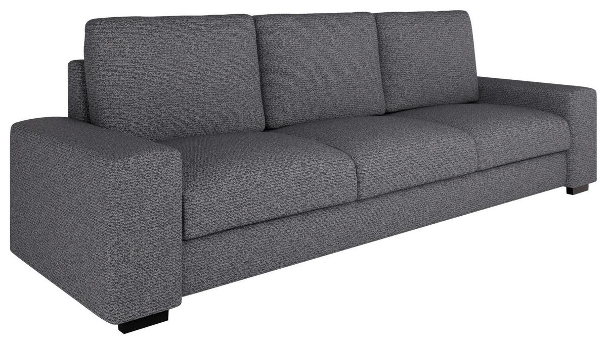 Schlafsofa Roland, Grau B: 239 Cm - Beige/Schwarz, Design, Textil (239/91/92cm) - MID.YOU