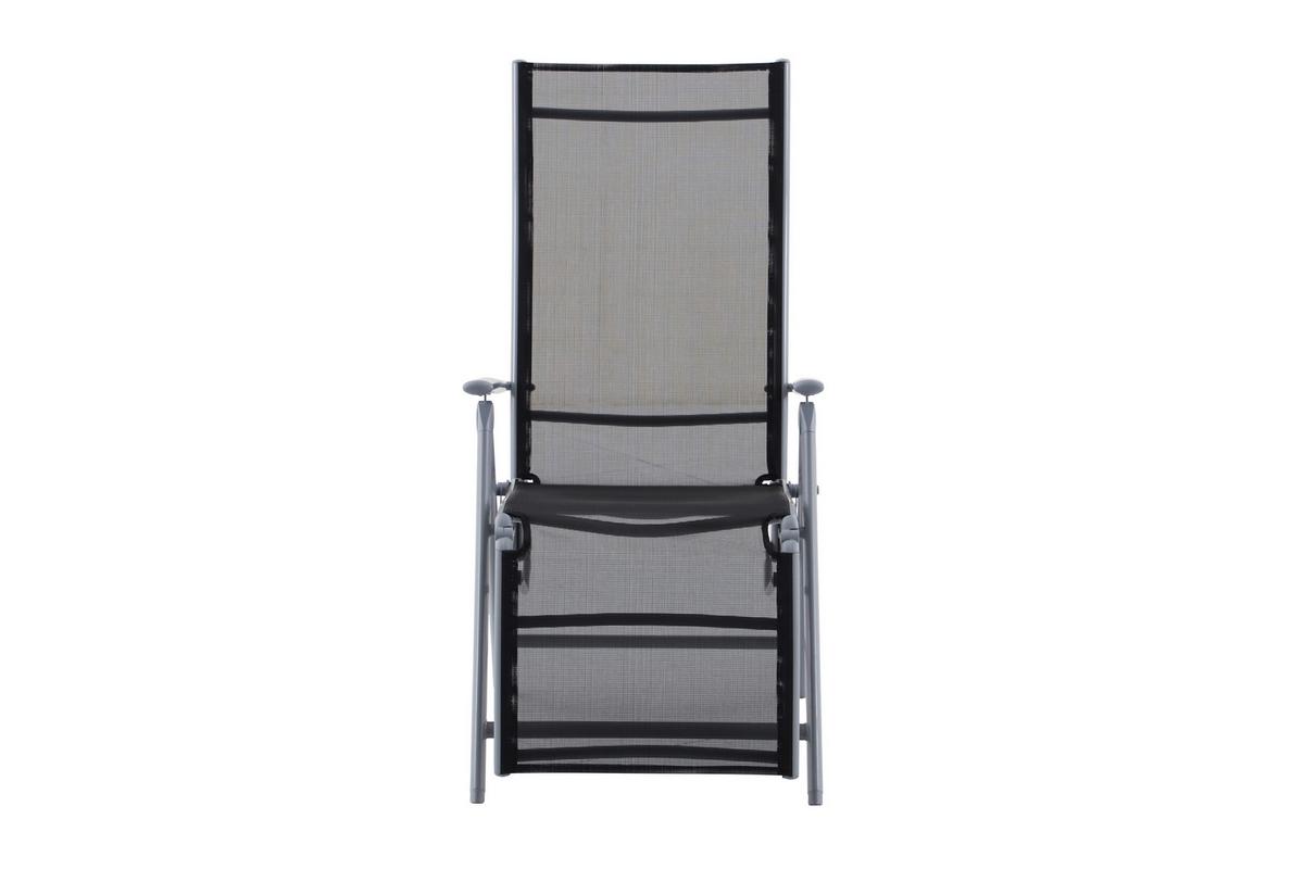 GARTENSESSEL RELAXSESSEL ARIOLA - Schwarz/Grau, MODERN, Kunststoff/Metall (56/112/81cm) - Gardenson