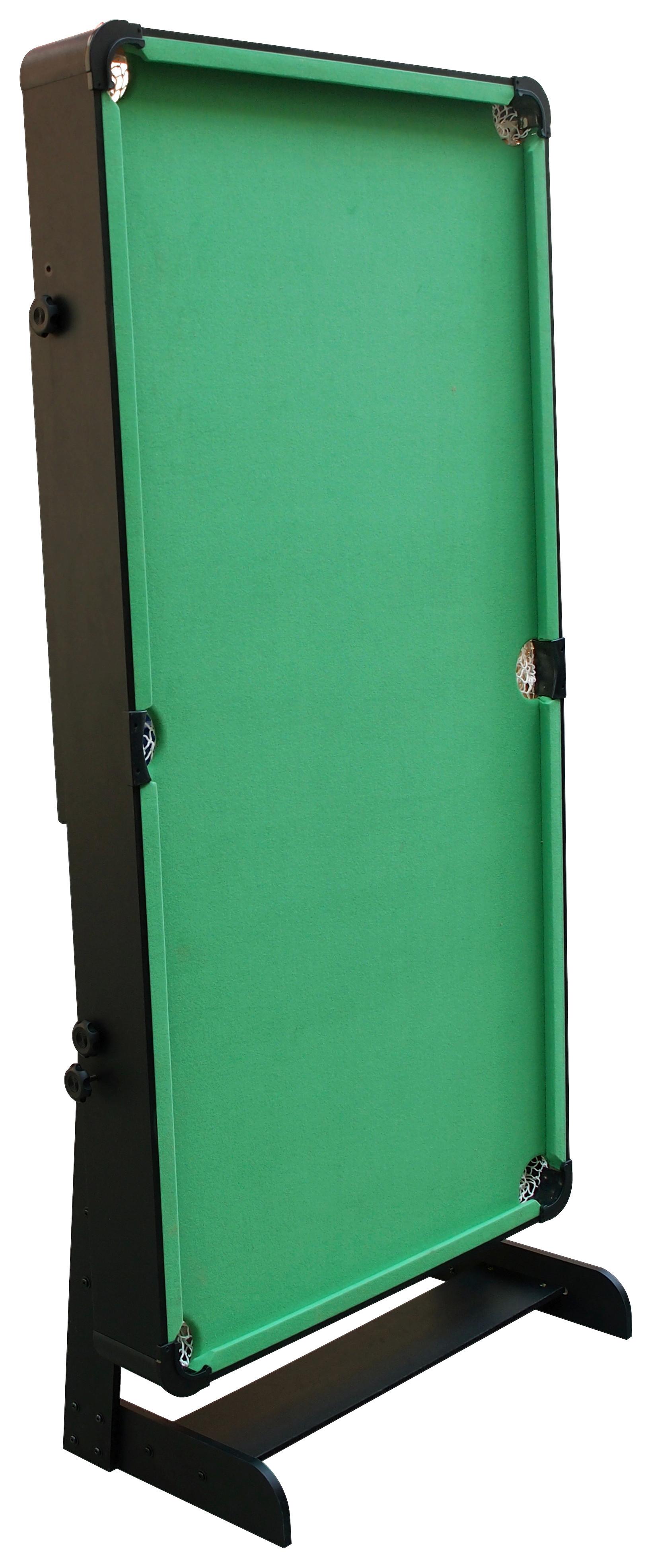 Billardtisch Hustle L: 183 Cm Grün/schwarz Abgerundete Ecken - Schwarz/Grün, MODERN, Holz (183/83/91cm) - Ambia Garden