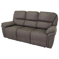 3-Sitzer-Sofa Saranda - Grau, Design, Textil/Metall (206/96/98cm) - Livetastic