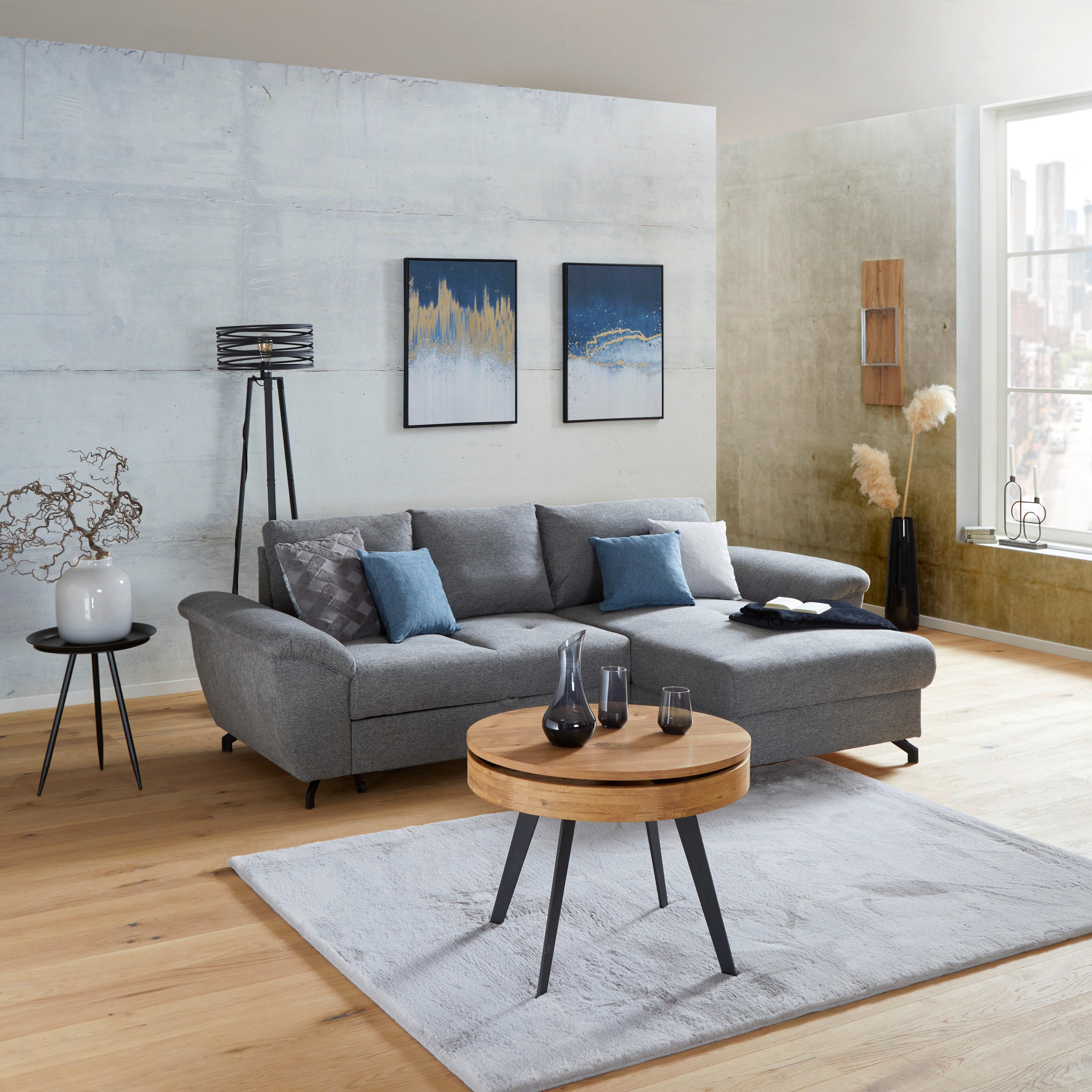 Sedací Souprava Lille C - šedá/modrá, Moderní, textil/plast (263/110/156cm) - Ondega