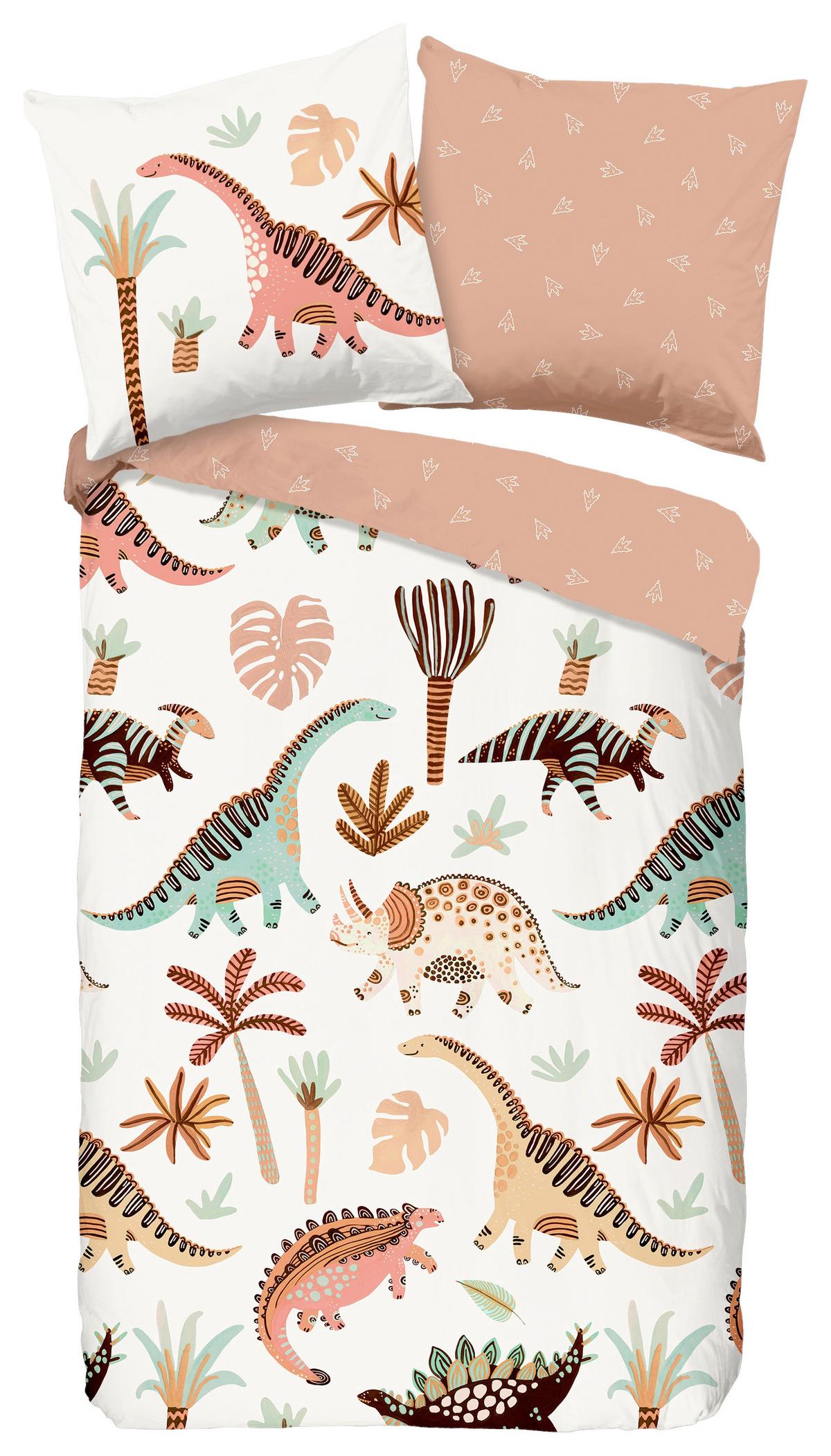 Kinderbettwäsche Dino Multicolor 135x200 cm - Multicolor, Design, Textil (135/200cm)