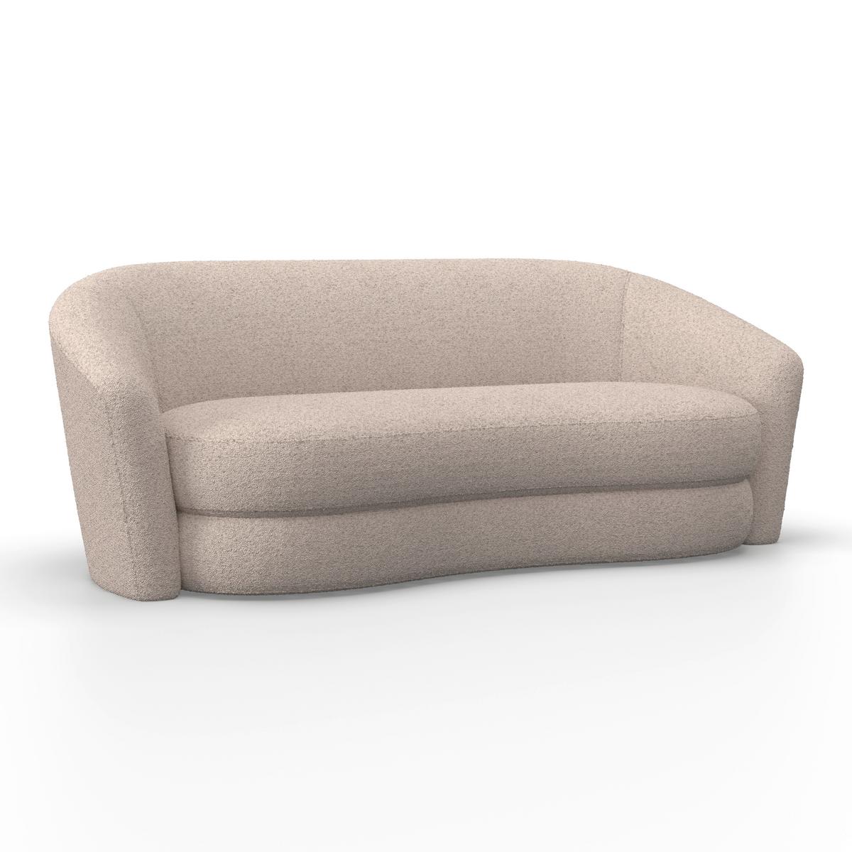Pohovka ISABEL, tmavě šedá - černá/krémová, Moderní, dřevo/textil (197/72/86cm) - Bessagi Home