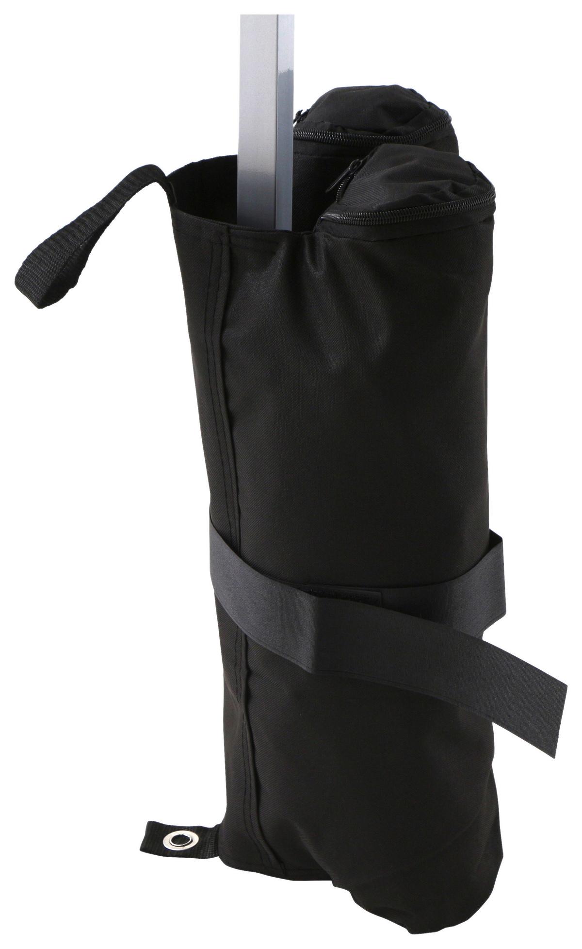 Pavillon Beschwerung Wetterfest - Schwarz, MODERN, Kunststoff (52,5/25/53cm) - Siena Garden