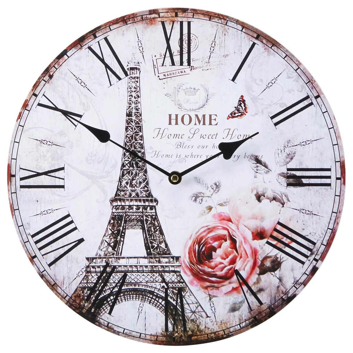 Wanduhr Alexandros Versch. Designs, D: 35 Cm - Multicolor, Basics, Papier/Holzwerkstoff (35cm) - Luca Bessoni