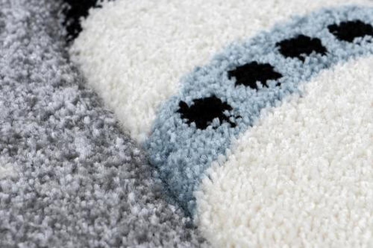 Kinderteppich Silberfarben Yowah 80x150 cm - Silberfarben, Trend, Kunststoff (80/150cm) - Kayoom