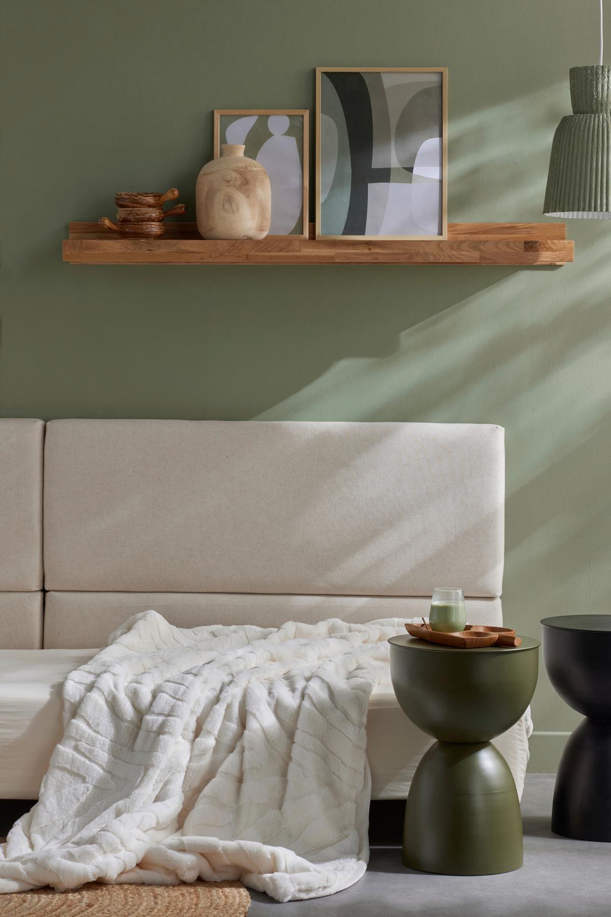 MÄKKÁ DEKA MATCHA - perleťová, Modern, textil (130/180cm)