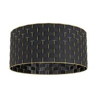 Deckenleuchte 99523* Marasales - Messingfarben/Schwarz, Design, Textil/Metall (48/25cm) - Eglo