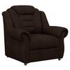 Polstersessel Boston Braun Chenille - Schwarz/Braun, KONVENTIONELL, Textil (104/102/101cm) - Livetastic