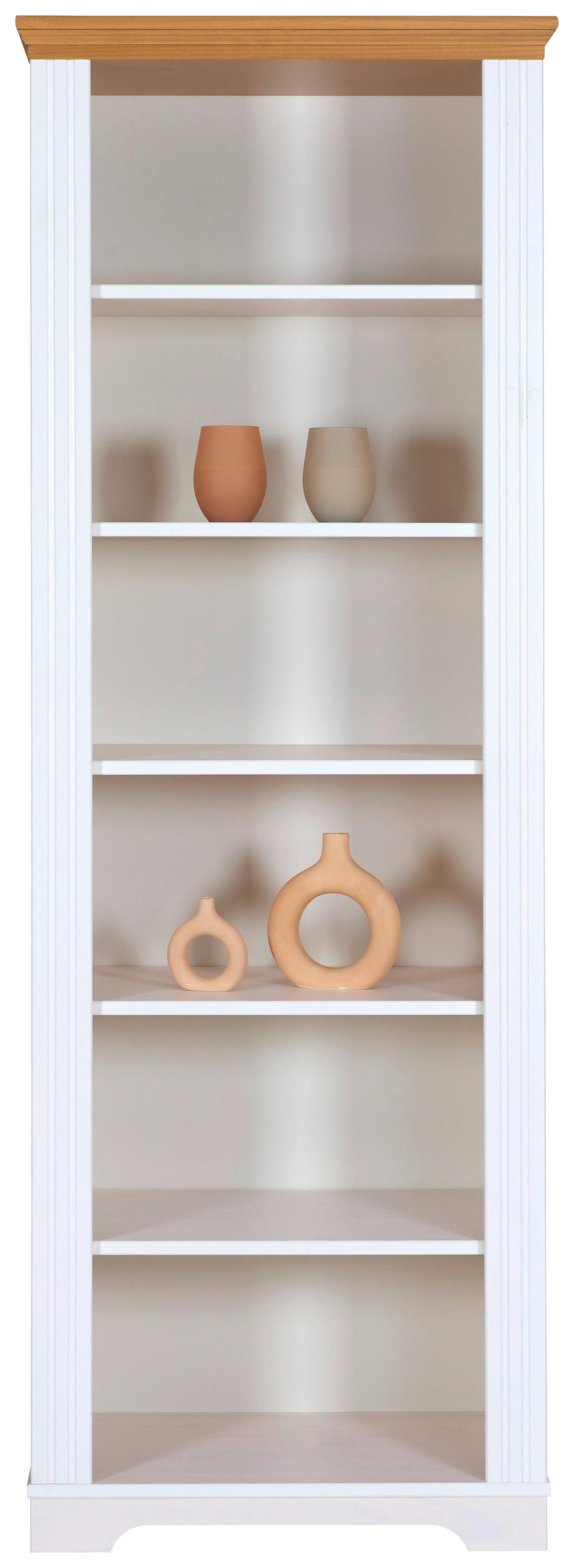 Regal Maluno - Eichefarben/Weiß, Design, Holz (68/193/41cm) - Livetastic