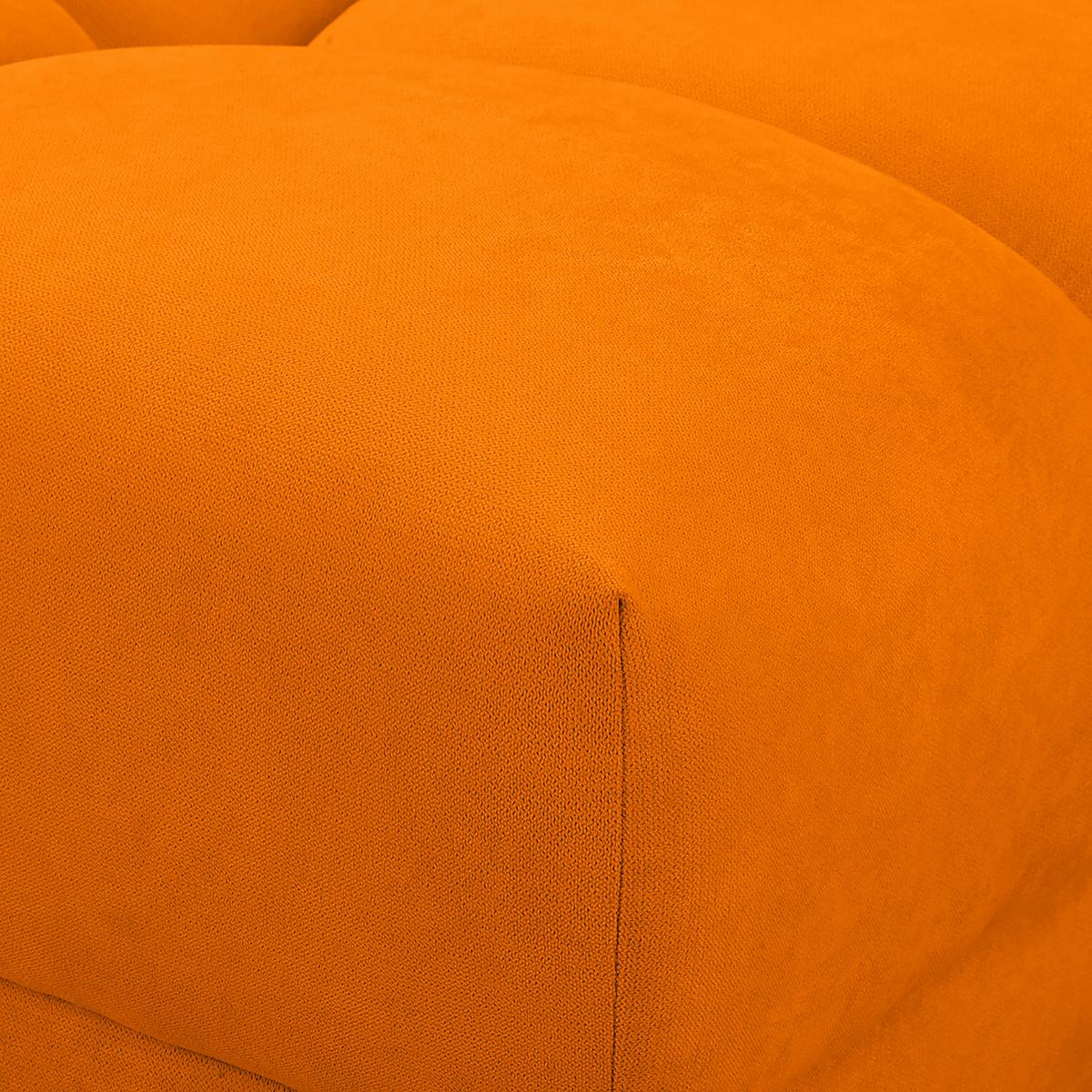 Ecksofa Azzuro Gelb S: 256x175 cm - Gelb/Silberfarben, Design, Textil (256/175cm) - Livetastic