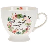 Kaffeebecher New Bone China 380 ml Weiß Emi - Multicolor, Basics, Keramik (10,9/9,4cm) - Ondega