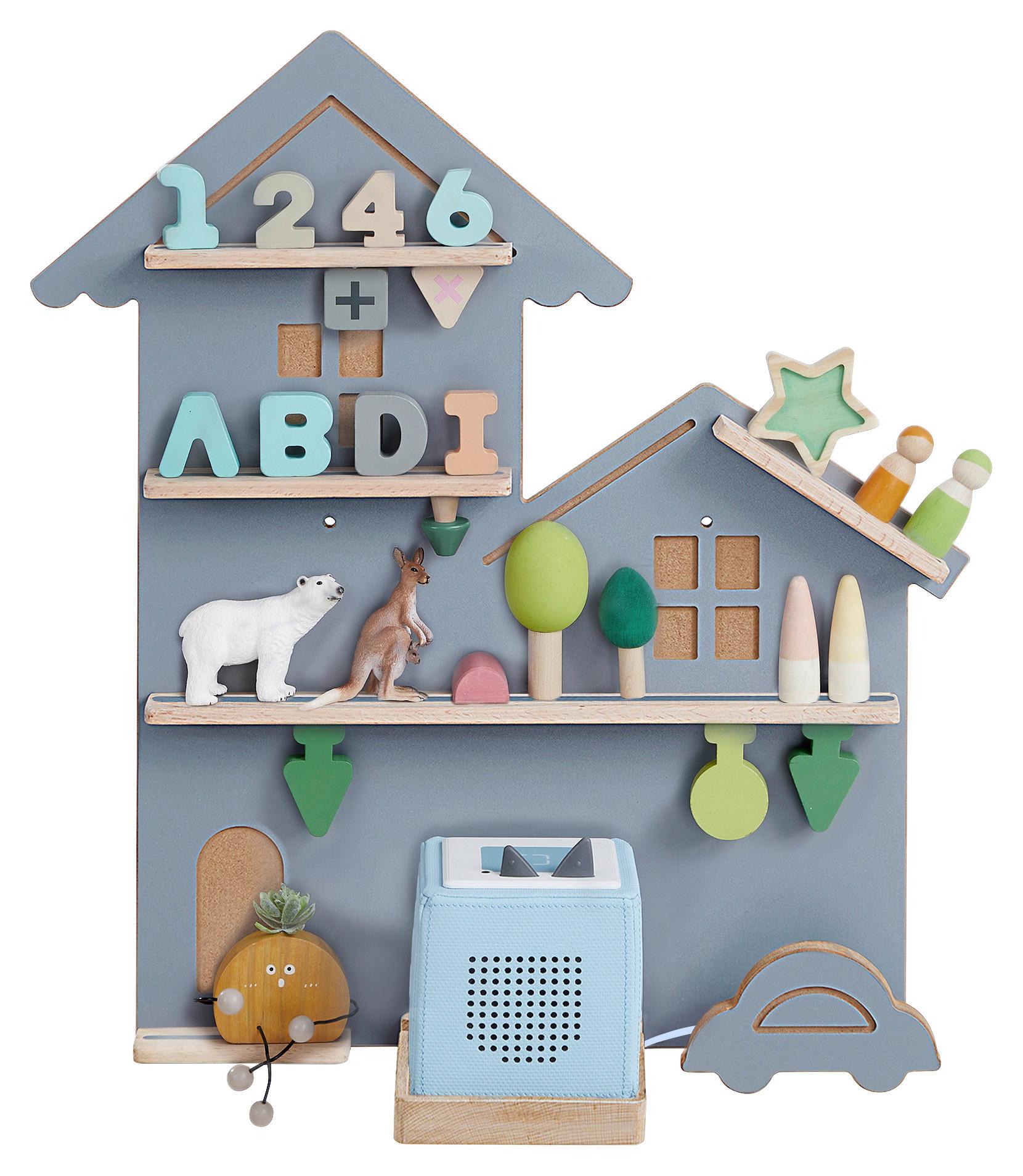 KINDERREGAL Grau B: 55,6 cm - Grau, MODERN, Holz/Holzwerkstoff (55,6/59,7/17,9cm) - MID.YOU