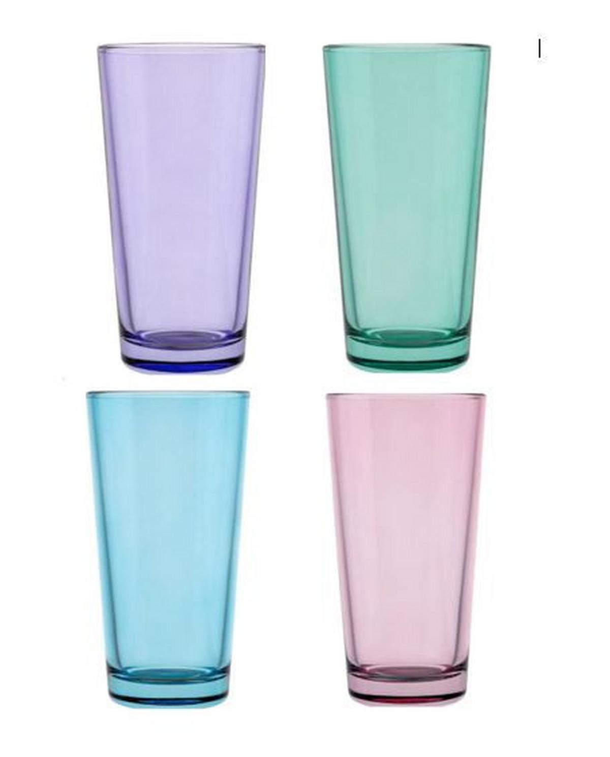 Wasserglas Mirella - Pink/Flieder, Design, Glas (7,8/14,8cm) - Luca Bessoni
