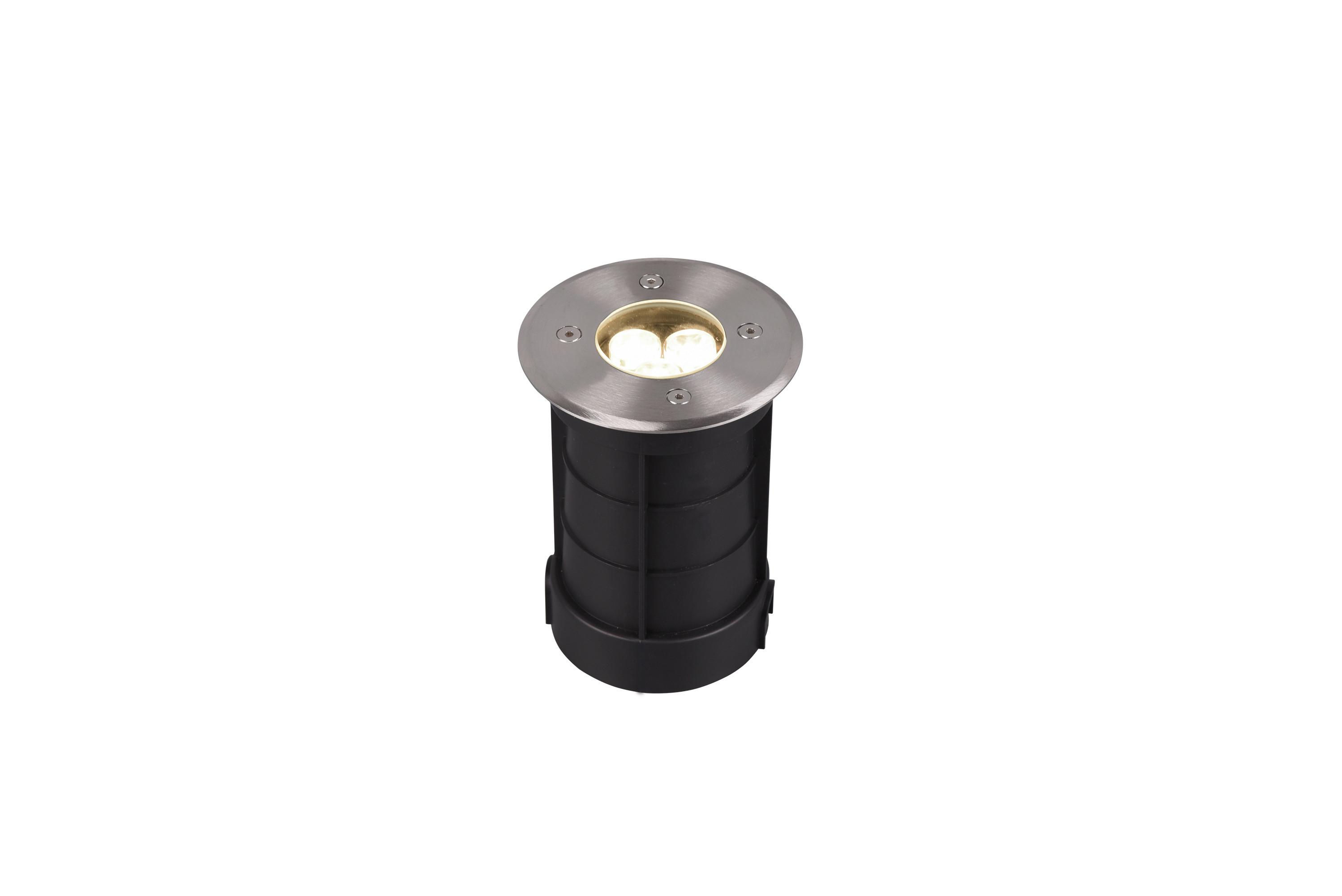 Led Außenleuchte 3 Watt Edelstahl - Nickelfarben, Basics, Metall (11/14cm) - Trio Leuchten