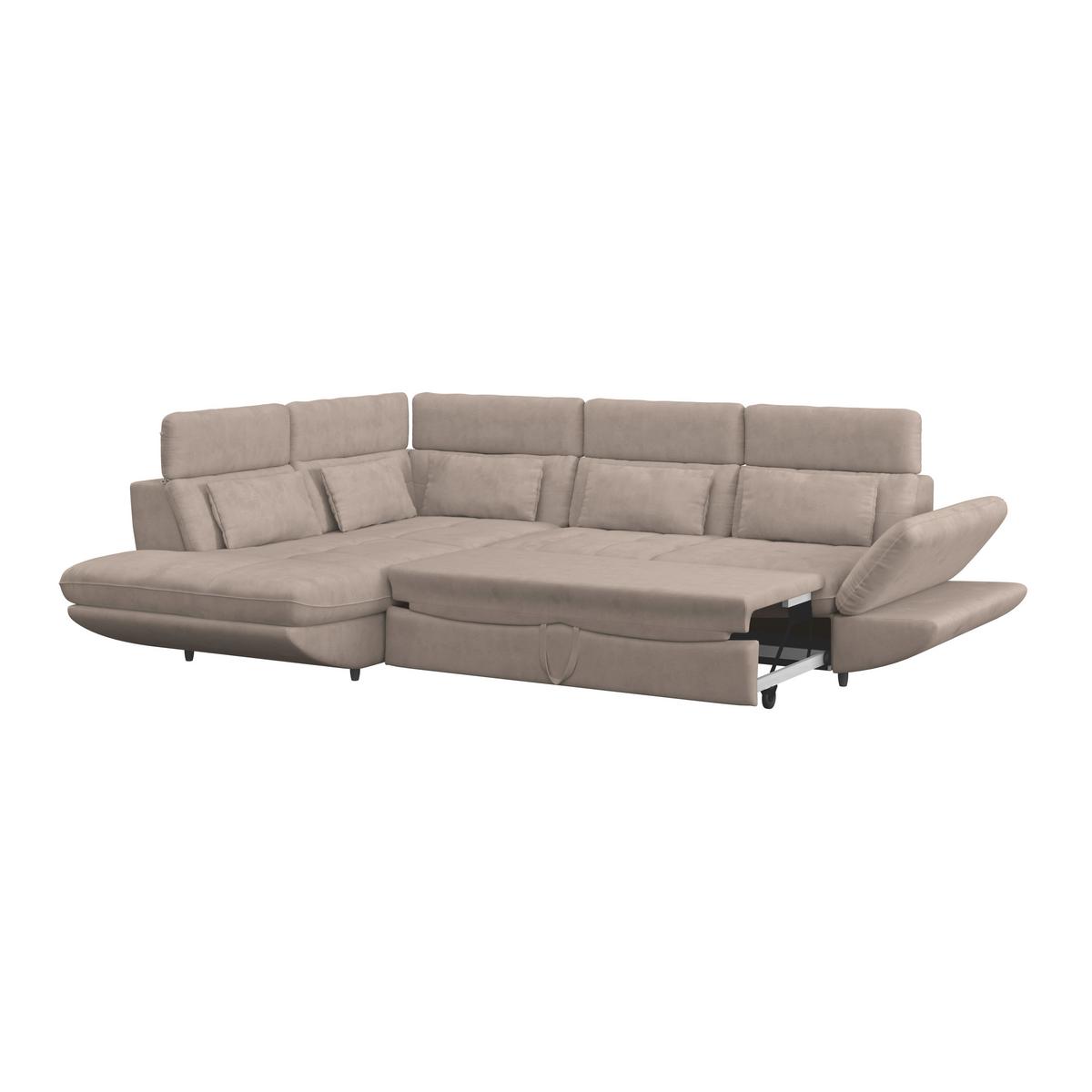 SEDACÍ SOUPRAVA PARK - černá/béžová, Moderní, textil/plast (311/233cm) - Luca Bessoni