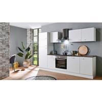 Küchenblock White-Classic - Graphitfarben/Weiß, KONVENTIONELL, Holzwerkstoff (280cm) - Menke