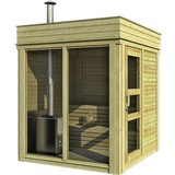 Saunahaus Wwc 2x2 - Naturfarben, KONVENTIONELL, Holz (228,6/228,6cm)