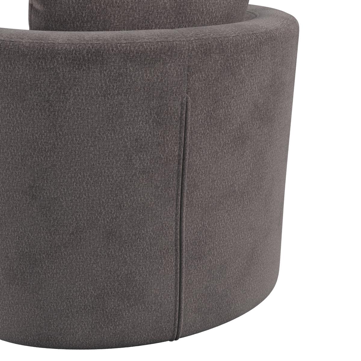 Relaxační křeslo MARIETA, hnědá žinylka, max.140 kg - černá/hnědá, Moderní, kov/dřevo (76/84/78cm) - Bessagi Home