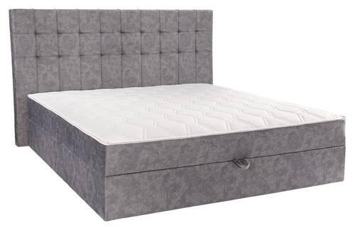 Box-ágy Elio 180/200 Cm - szürke, textil (180/200cm)