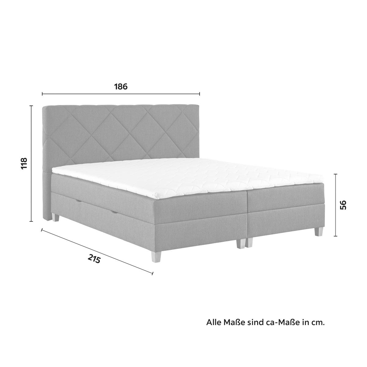 Americká posteľ MARCELLO, 180x200, tmavosivá - sivá/farba jelše, Modern, drevo/kompozitné drevo (180/200cm) - Bessagi Home