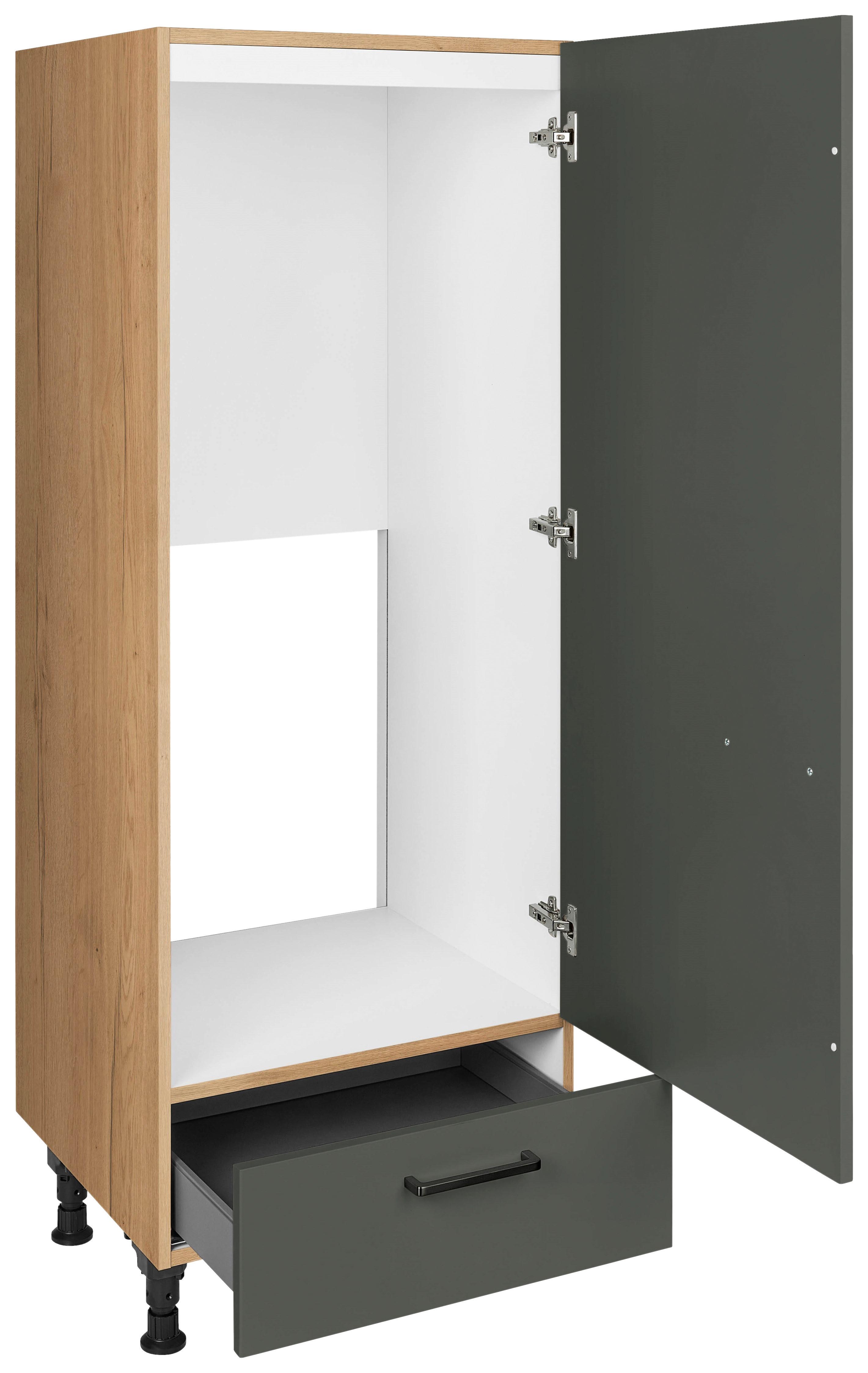 Geräteumbauschrank Easytouch - Eichefarben/Grün, MODERN, Holzwerkstoff (60/168/58cm) - Nobilia