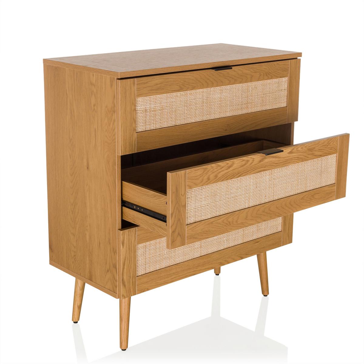 Kommode Boheo Eichefarben B: 80 Cm - Eichefarben, MODERN, Holzwerkstoff (80/90/40cm) - MID.YOU