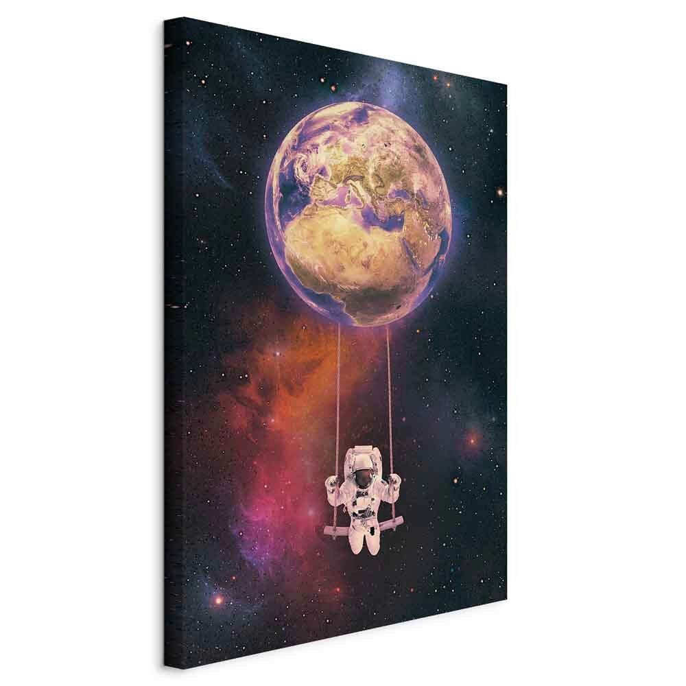 Leinwandbild Schwarz Sahara B: 80 cm
