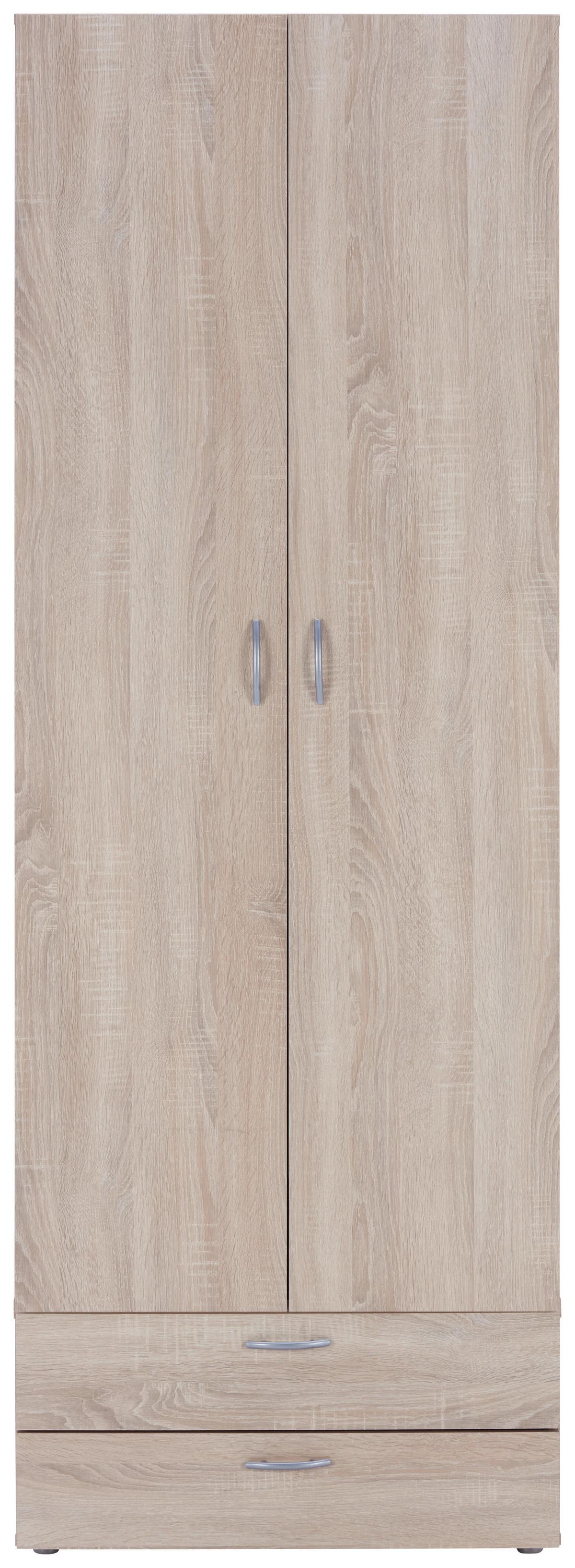 Schubladenbox Basic Sonoma Eiche Dekor 2 Laden - Sonoma Eiche, KONVENTIONELL, Holzwerkstoff (74/35/51,5cm)